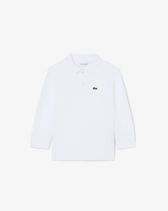 Long Sleeve Petit Piqué Polo Shirt