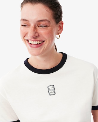 Embroidered Badge Jersey T-shirt