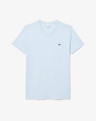 Lightweight Cotton Pima V Neck T-shirt