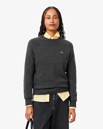 3D Knit Carded Wool Sweater