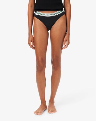 Contrast Waist Stretch Cotton Briefs