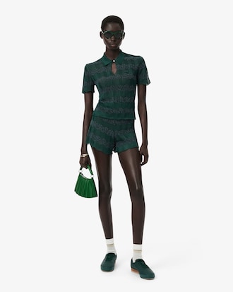 Runway Pointelle Knit Shorts