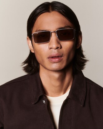 Icons Metal Rectangle Glasses