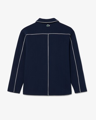 Tennis Heritage Zipped Badge Accent Sweatshirt