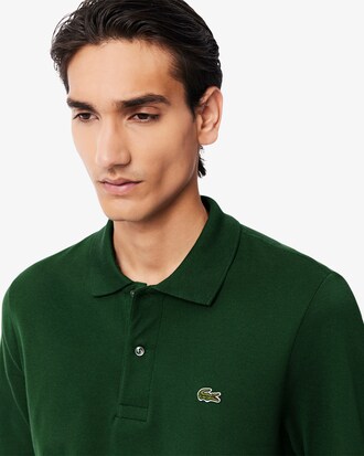 Classic Fit Long Sleeved L.12.12 Polo Shirt