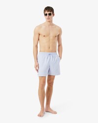 Mid Length Monochrome Swim Trunks