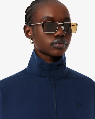 Oversized Linen Blend Track Jacket