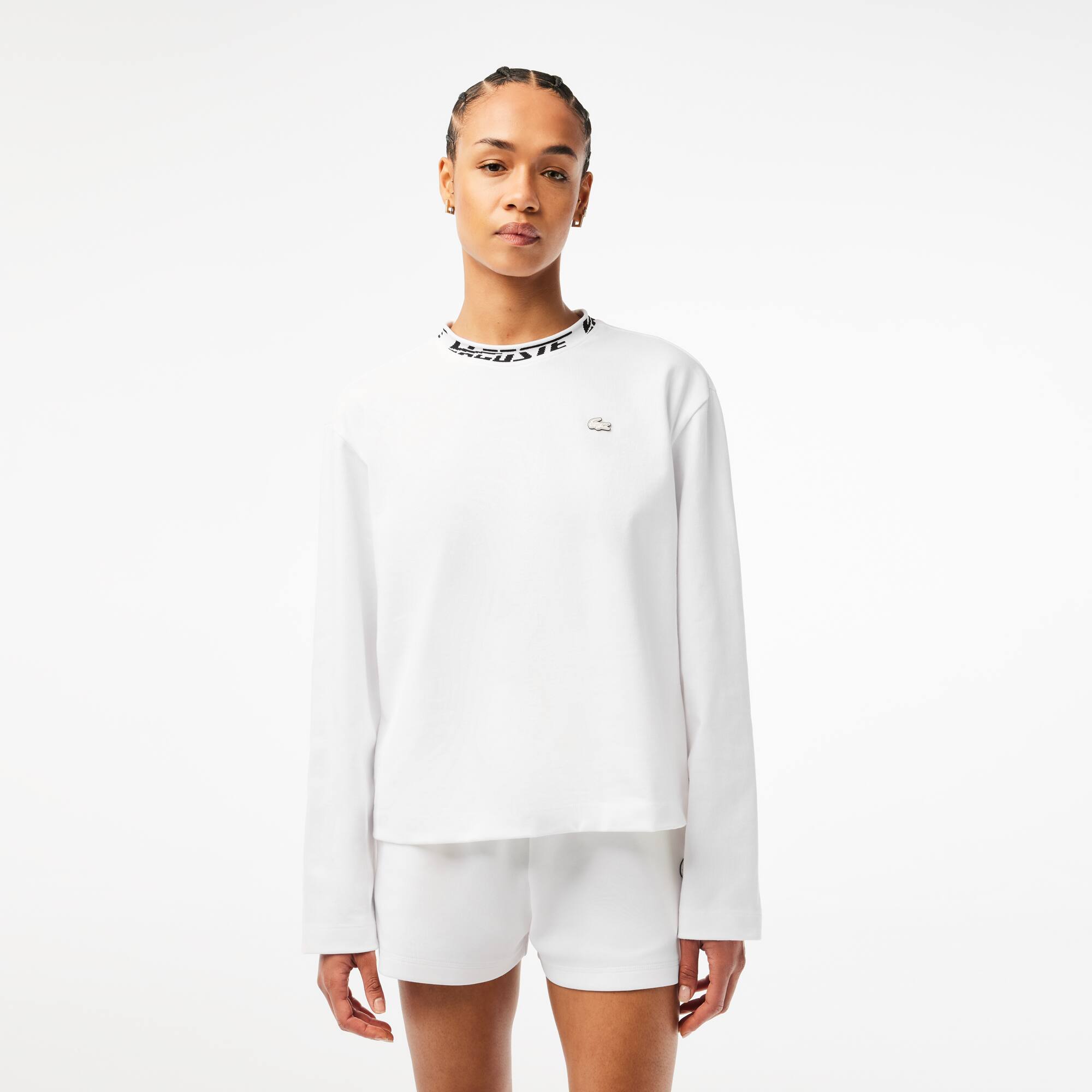 T shirt manche longue lacoste 2025