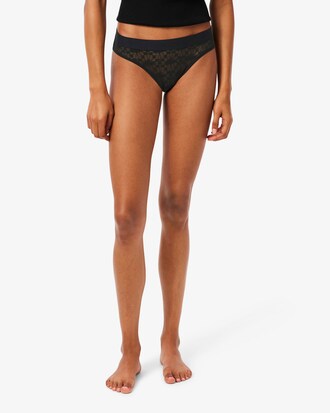 Logo Waist Lace Briefs