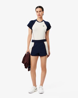 Stretch Diamond Taffeta Sport Shorts