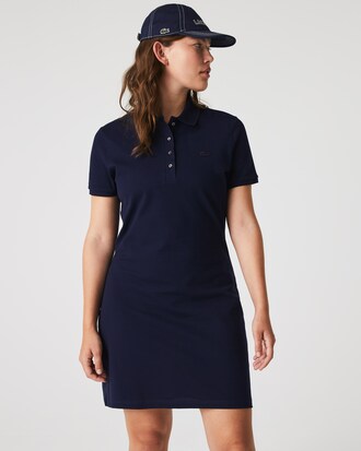 Slim Fit Stretch Piqu&eacute; Polo Dress
