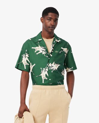 Relaxed Fit René Lacoste Print Shirt