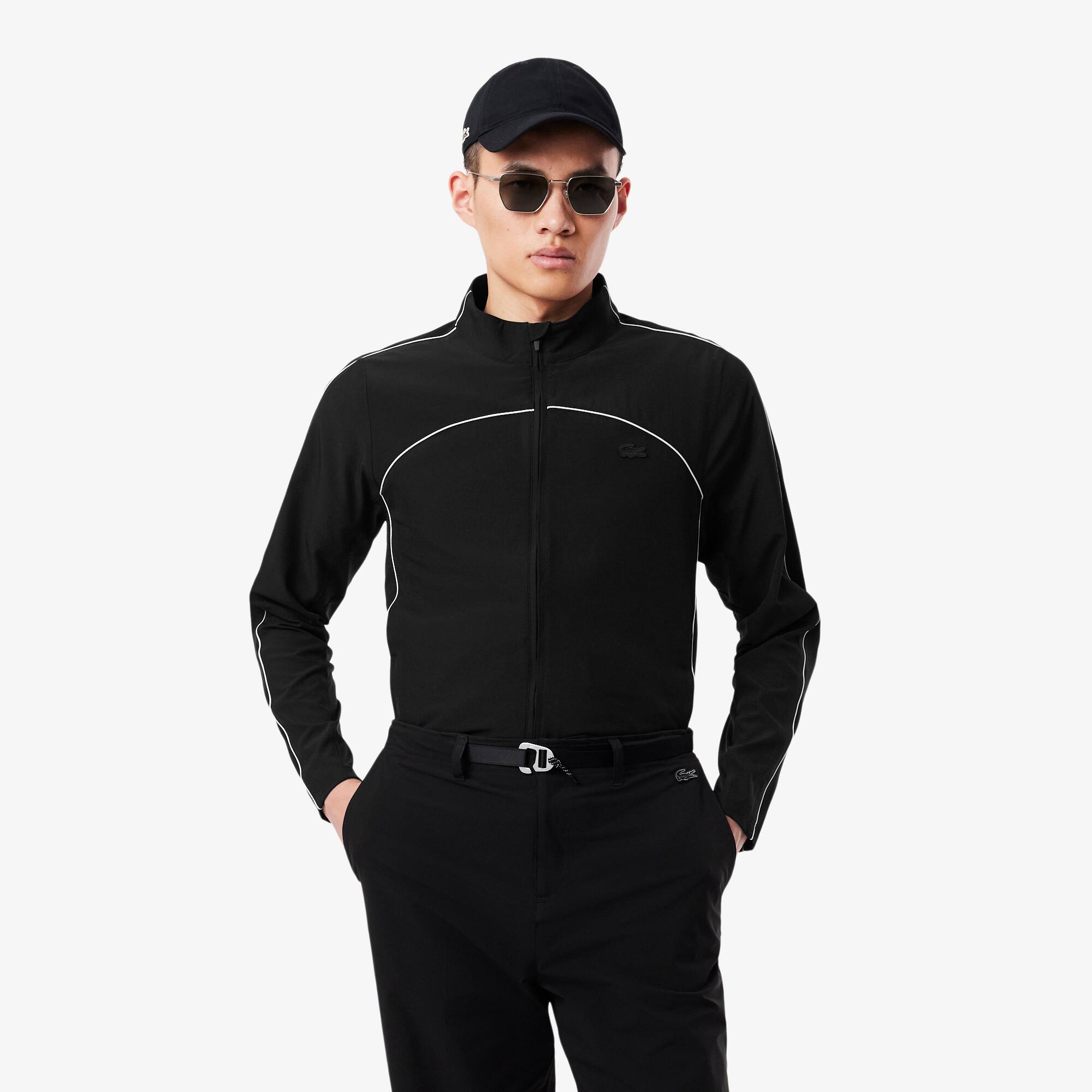 Seam Accent Stretch Track Jacket Men's Jackets Coats New In