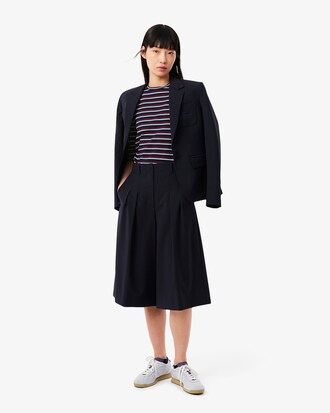 Long Sleeved Striped Cotton T-shirt