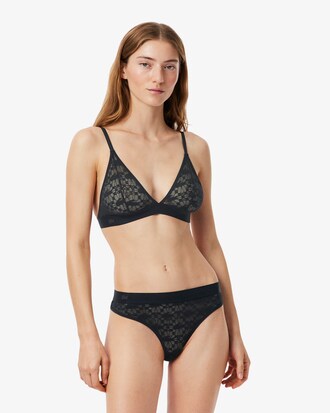 Logo Lace Triangle Bralette