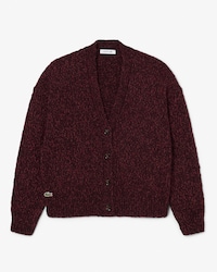 Mercerized Knit Wool Cardigan