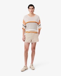 Runway Trim Accent Technical Fabric Shorts