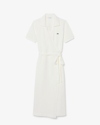 Stretch Mini Piqu&eacute; Polo Wrap Dress