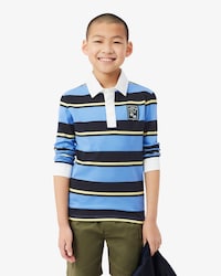 Striped Rugby Polo Shirt
