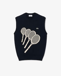 Cotton Jacquard Sweater Vest