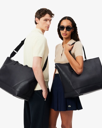 Club Lacoste Grain Leather Weekend Bag
