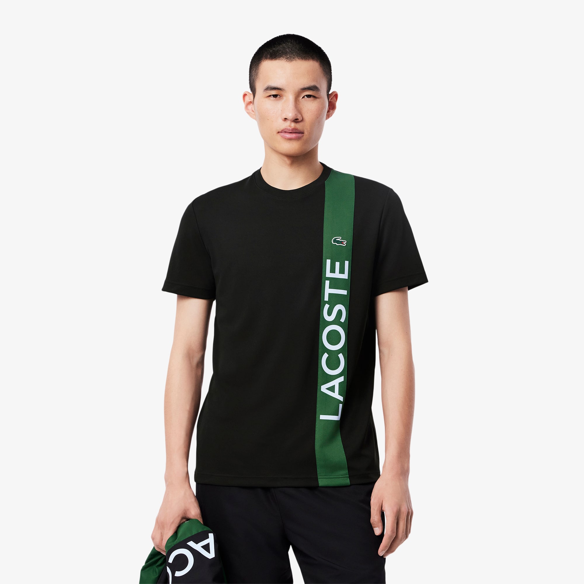 Lacoste【軽くて通気性が良い☆Ultra Dry Tennis T-shirt】 Ultra Dry Print Branding Tennis T-shirt - Men's t-shirts