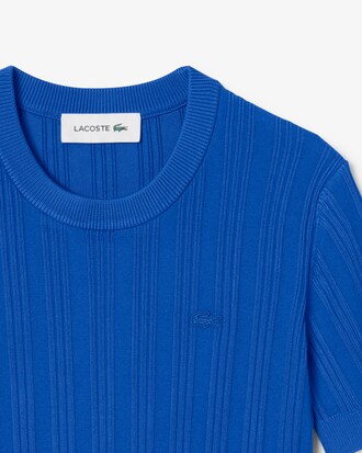 Short Sleeved Rib Knit Sweater