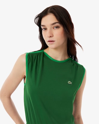 Sleeveless Pleated Dress