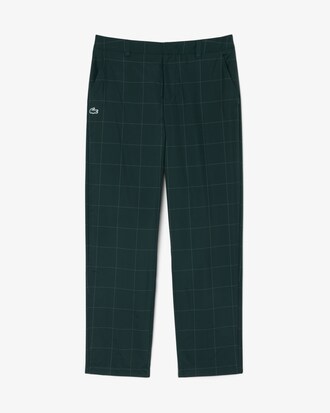 Water-Repellent Plaid Golf Pants