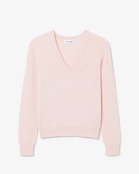 Seamless Knit V Neck Sweater