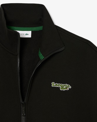 Relaxed Fit Zipped Badge Sweatshirt