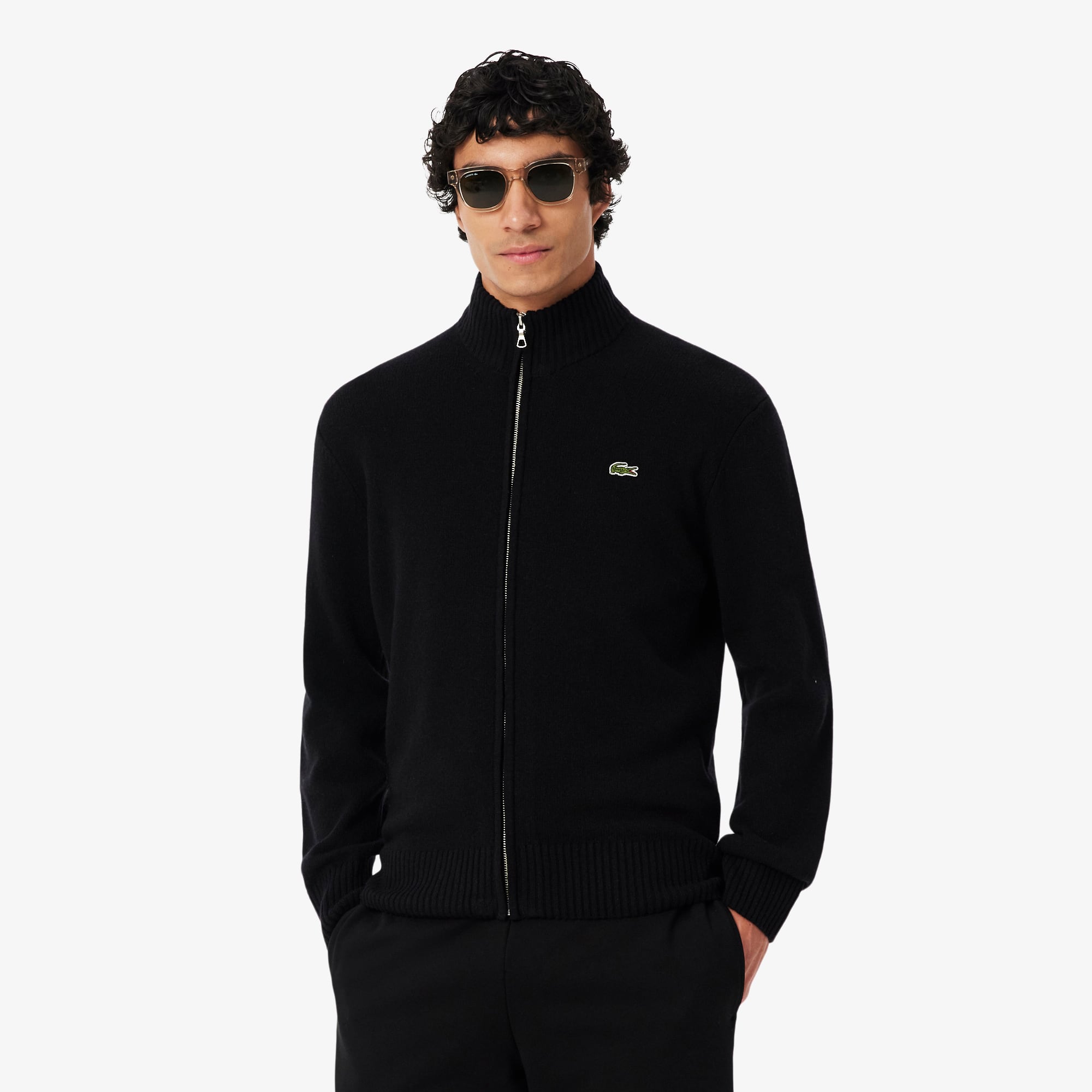 lacosteセットアップ Wool Zipped Sweater - Men's Knitwear - New In 2026 | Lacoste