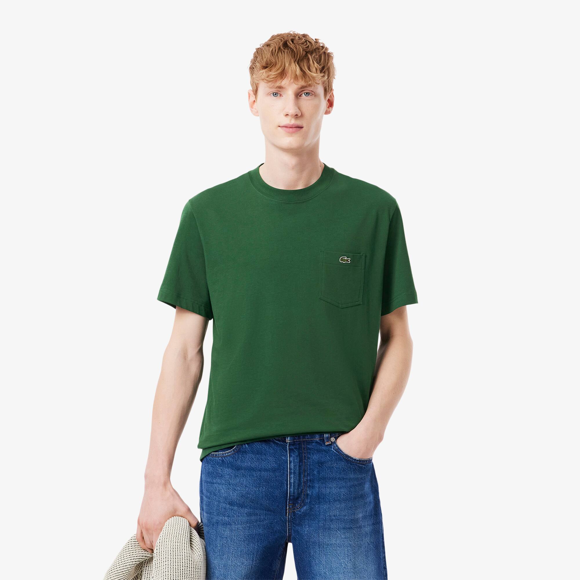 Lacoste｜ (Cotton T-shirt With Breast Pocket (TH2827-132 Cotton T-shirt with Breast Pocket - Men's t-shirts - New In