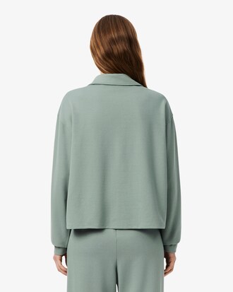 Fleece Polo Collar Loungewear Sweatshirt