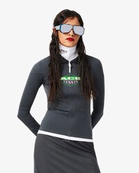 Runway Tight Fit Zipped Stretch Polo Shirt