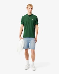 Straight Fit Denim Bermuda Shorts