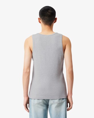 Slim Fit Ribbed Cotton Tank Top