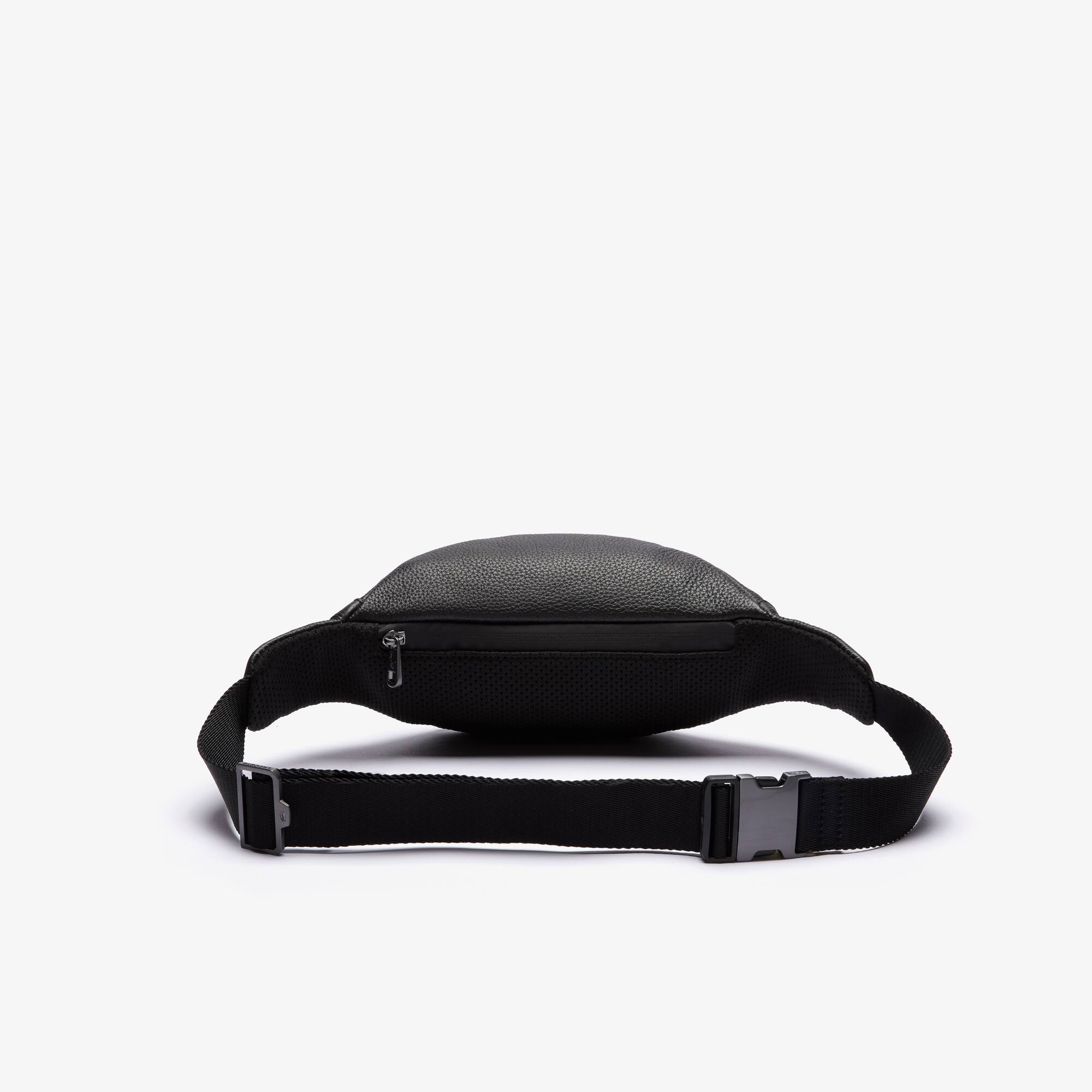 Unisex Soft Matte Grained Leather Zip 