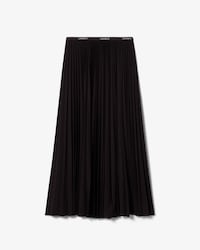 Long Pleated Elasticated Waist Skirt