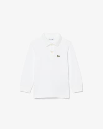 Long Sleeved Petit Piqu&eacute; Polo Shirt