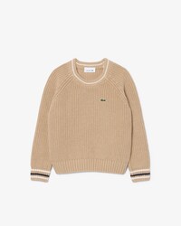 Unisex Cotton and Wool Blend Crew Neck Sweater