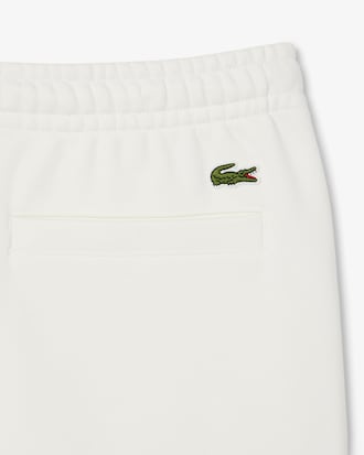 Printed cotton fleece shorts