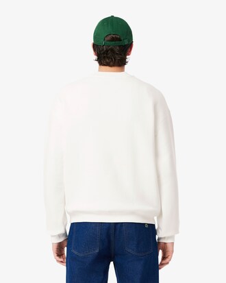 Loose Fit Printed Fleece Sweatshirt