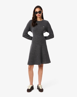 Short Seamless Carded Wool Dress
