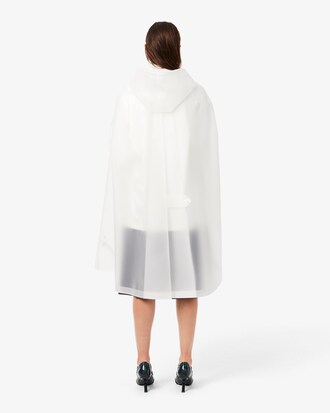 Runway Oversized Printed Poncho Parka
