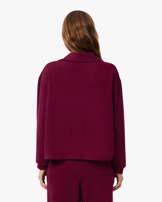 Fleece Polo Collar Loungewear Sweatshirt