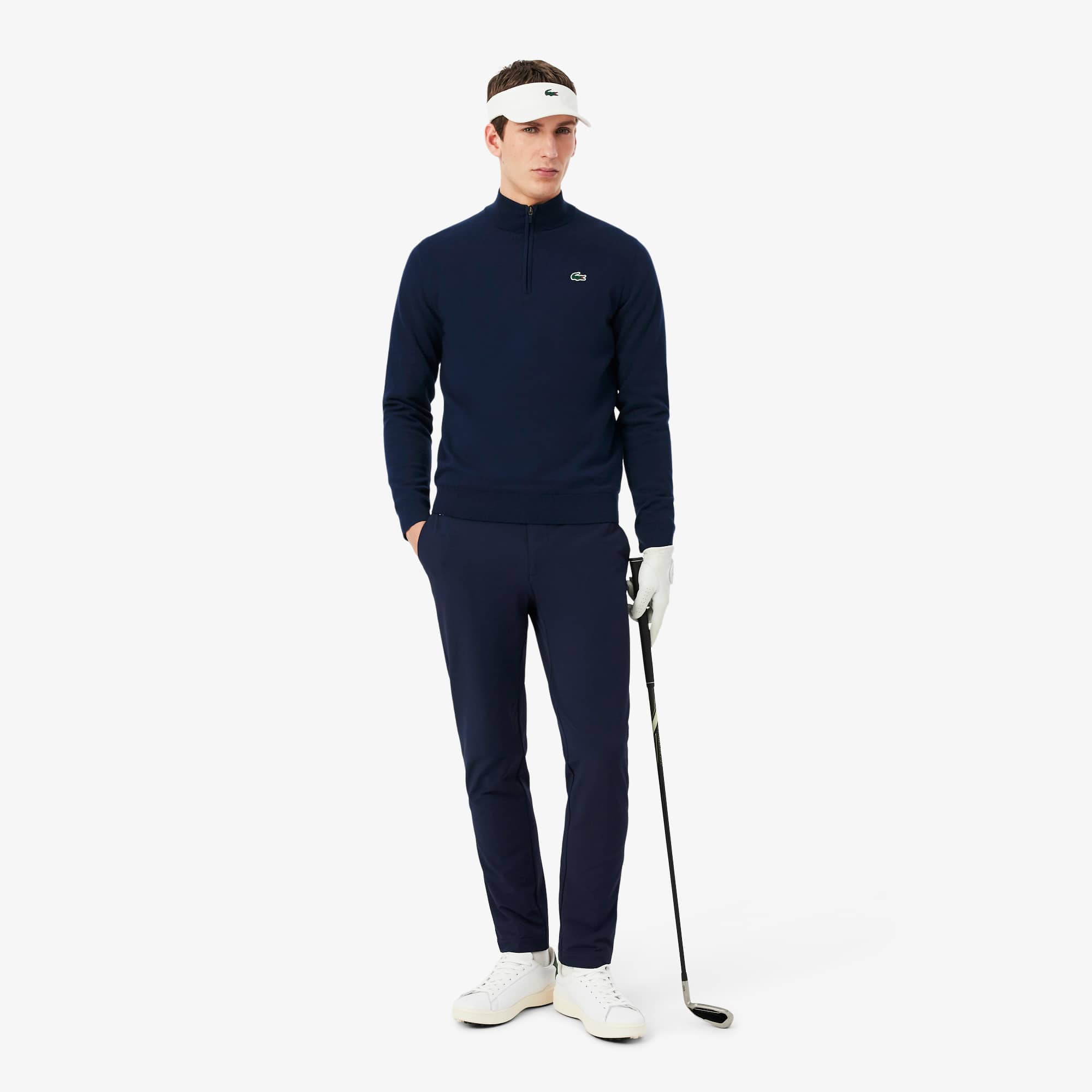 Golf Quarter Zipped Windbreaker Sweater - Men's Knitwear - New In