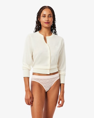 Logo Waist Lace Briefs