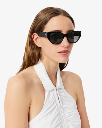 Monogram Acetate Rectangle Glasses