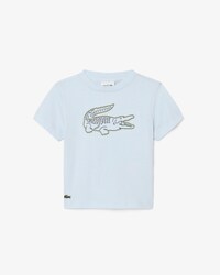 Crocodile Embroidery Cotton T-shirt